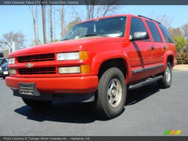 Victory Red / Neutral 1999 Chevrolet Tahoe Z71 4x4
