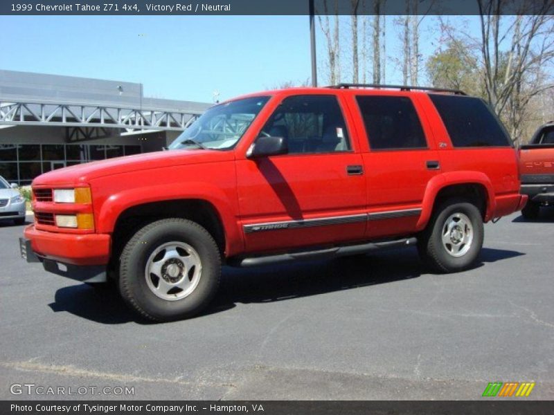 Victory Red / Neutral 1999 Chevrolet Tahoe Z71 4x4