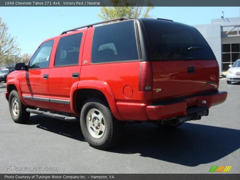 Victory Red / Neutral 1999 Chevrolet Tahoe Z71 4x4