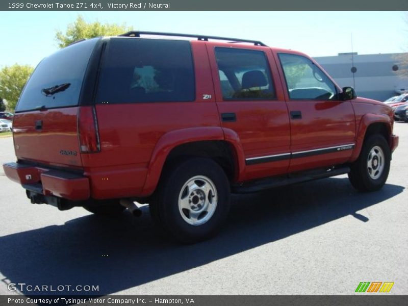Victory Red / Neutral 1999 Chevrolet Tahoe Z71 4x4