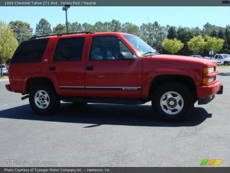 Victory Red / Neutral 1999 Chevrolet Tahoe Z71 4x4