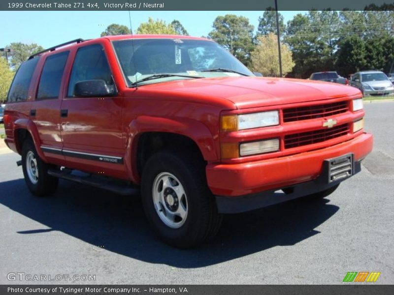 Victory Red / Neutral 1999 Chevrolet Tahoe Z71 4x4