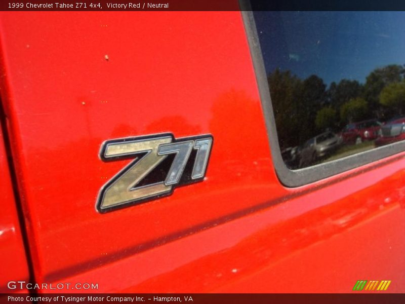 Victory Red / Neutral 1999 Chevrolet Tahoe Z71 4x4