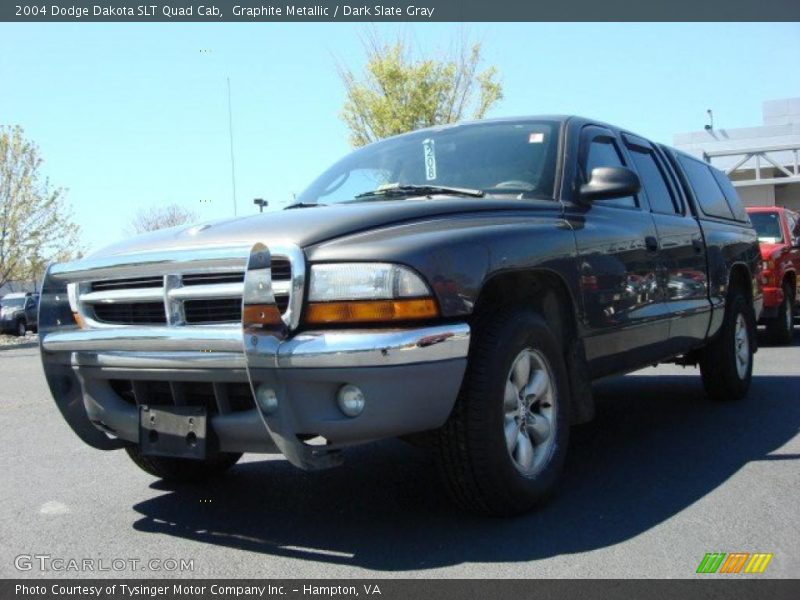 Graphite Metallic / Dark Slate Gray 2004 Dodge Dakota SLT Quad Cab