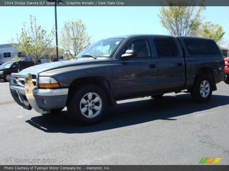 Graphite Metallic / Dark Slate Gray 2004 Dodge Dakota SLT Quad Cab