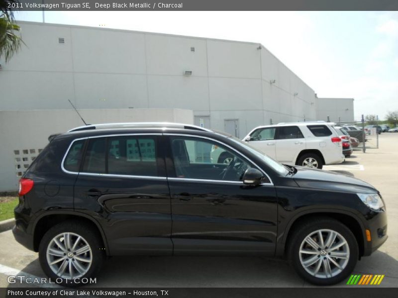 Deep Black Metallic / Charcoal 2011 Volkswagen Tiguan SE