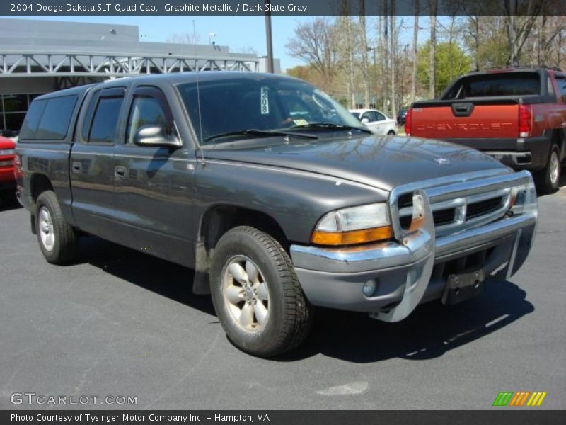 Graphite Metallic / Dark Slate Gray 2004 Dodge Dakota SLT Quad Cab
