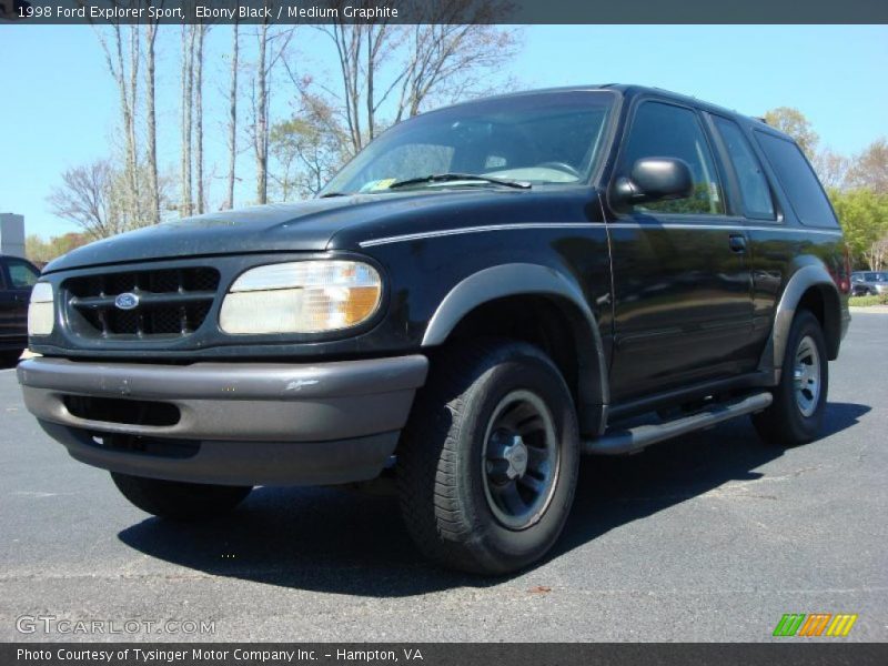 Ebony Black / Medium Graphite 1998 Ford Explorer Sport