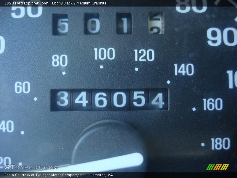 Ebony Black / Medium Graphite 1998 Ford Explorer Sport