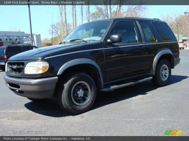 Ebony Black / Medium Graphite 1998 Ford Explorer Sport