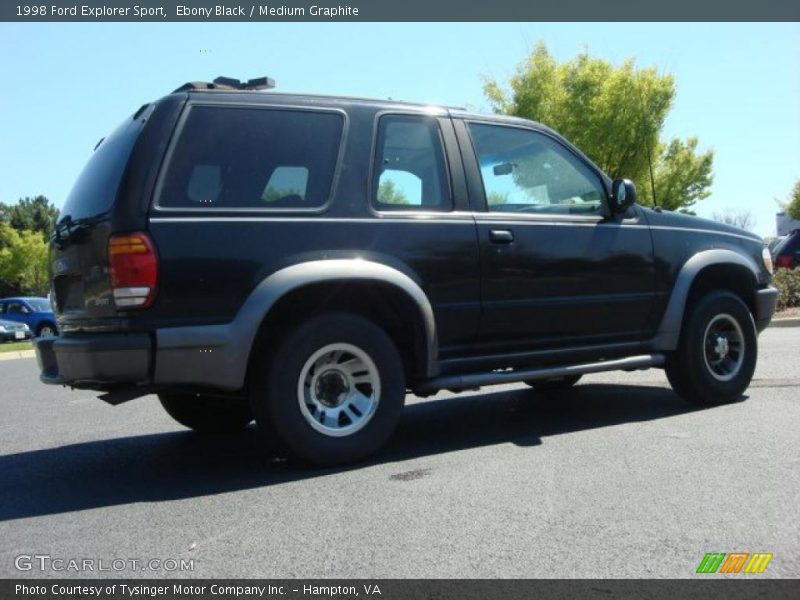 Ebony Black / Medium Graphite 1998 Ford Explorer Sport