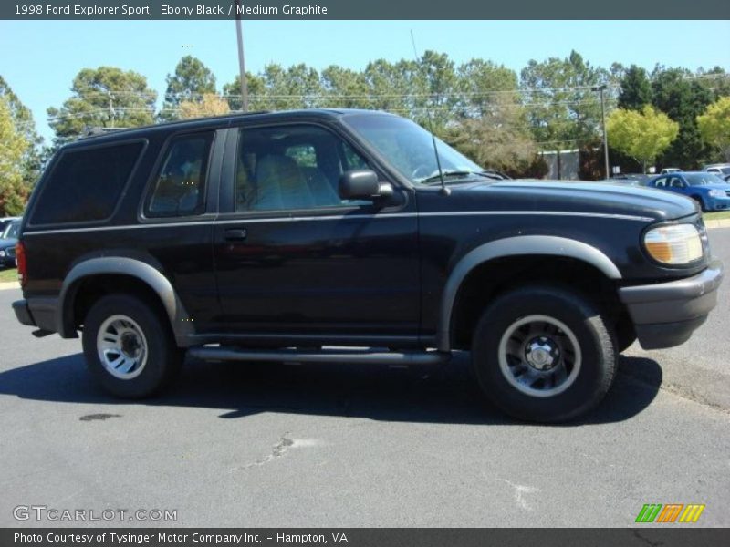 Ebony Black / Medium Graphite 1998 Ford Explorer Sport