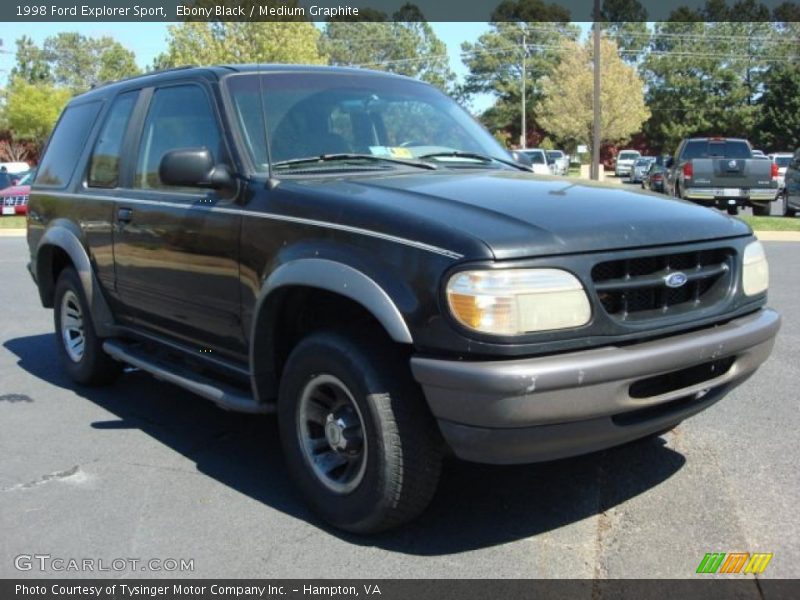 Ebony Black / Medium Graphite 1998 Ford Explorer Sport
