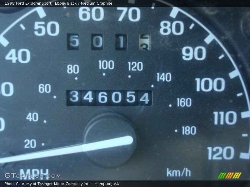 Ebony Black / Medium Graphite 1998 Ford Explorer Sport