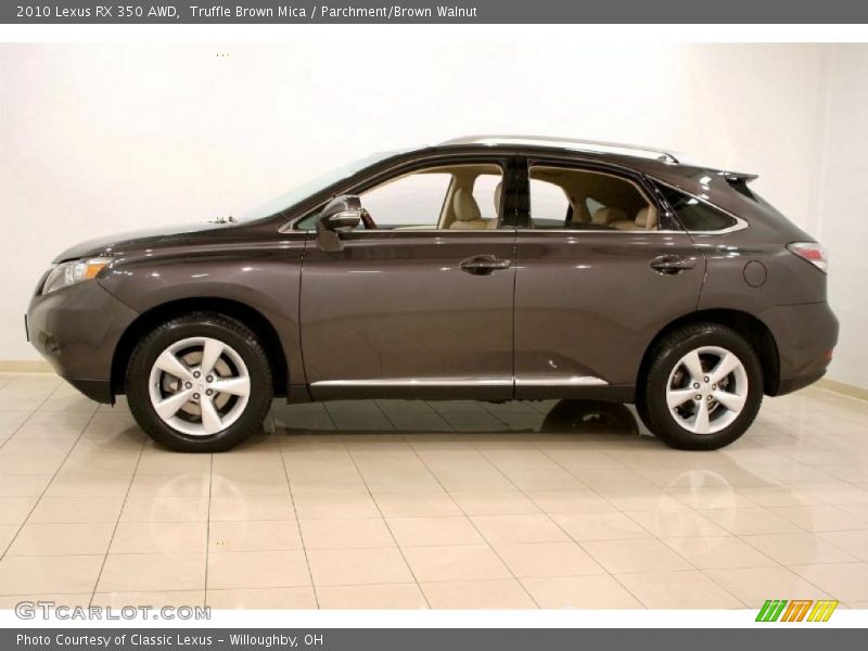 Truffle Brown Mica / Parchment/Brown Walnut 2010 Lexus RX 350 AWD