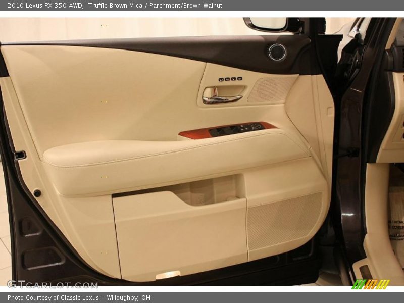 Truffle Brown Mica / Parchment/Brown Walnut 2010 Lexus RX 350 AWD