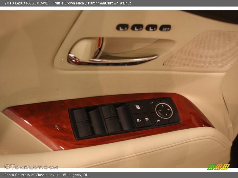 Truffle Brown Mica / Parchment/Brown Walnut 2010 Lexus RX 350 AWD