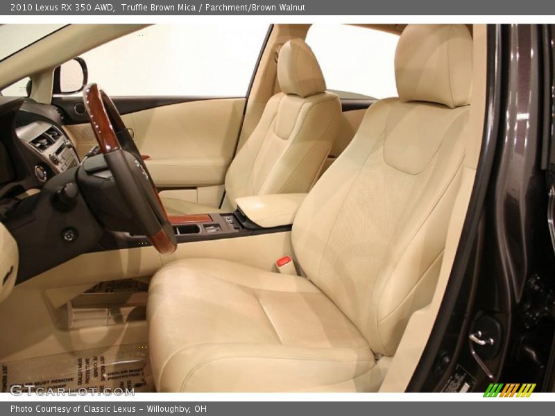 Truffle Brown Mica / Parchment/Brown Walnut 2010 Lexus RX 350 AWD