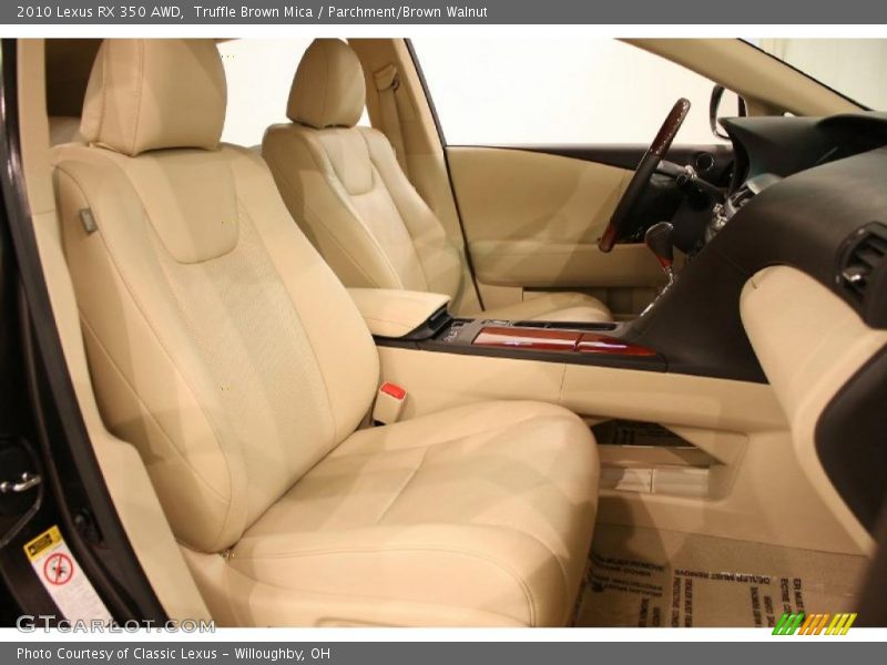 Truffle Brown Mica / Parchment/Brown Walnut 2010 Lexus RX 350 AWD