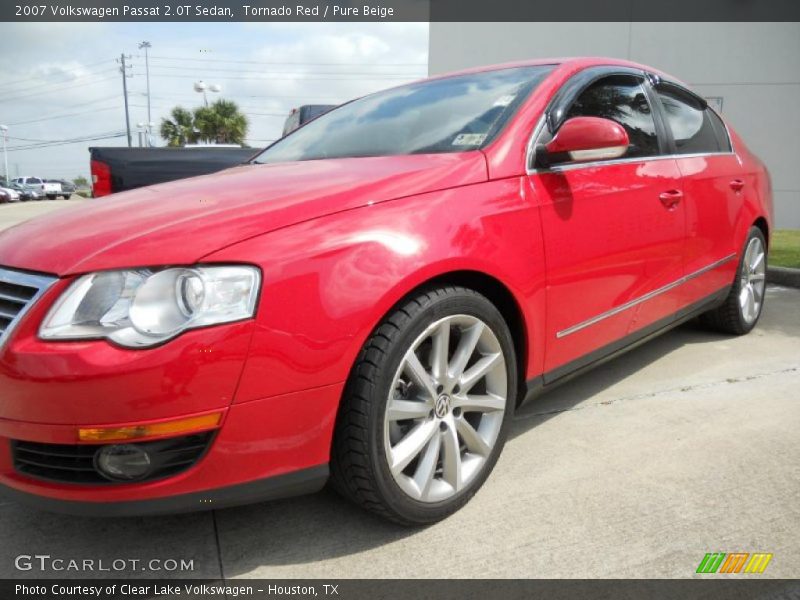 Tornado Red / Pure Beige 2007 Volkswagen Passat 2.0T Sedan