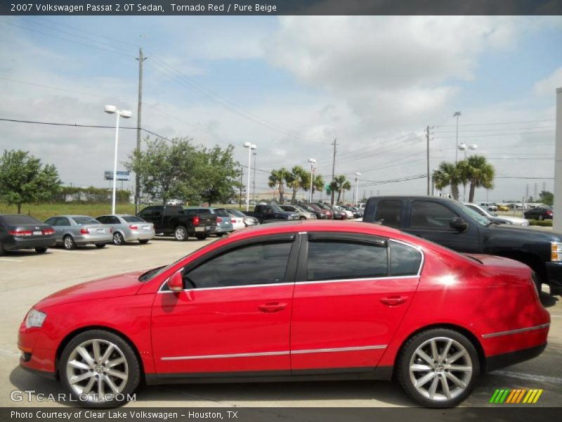 Tornado Red / Pure Beige 2007 Volkswagen Passat 2.0T Sedan