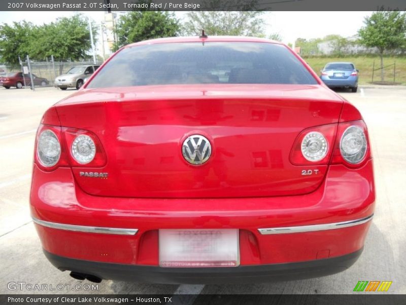Tornado Red / Pure Beige 2007 Volkswagen Passat 2.0T Sedan