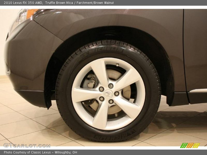 Truffle Brown Mica / Parchment/Brown Walnut 2010 Lexus RX 350 AWD