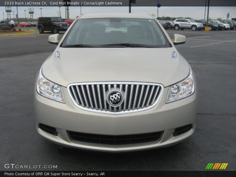 Gold Mist Metallic / Cocoa/Light Cashmere 2010 Buick LaCrosse CX