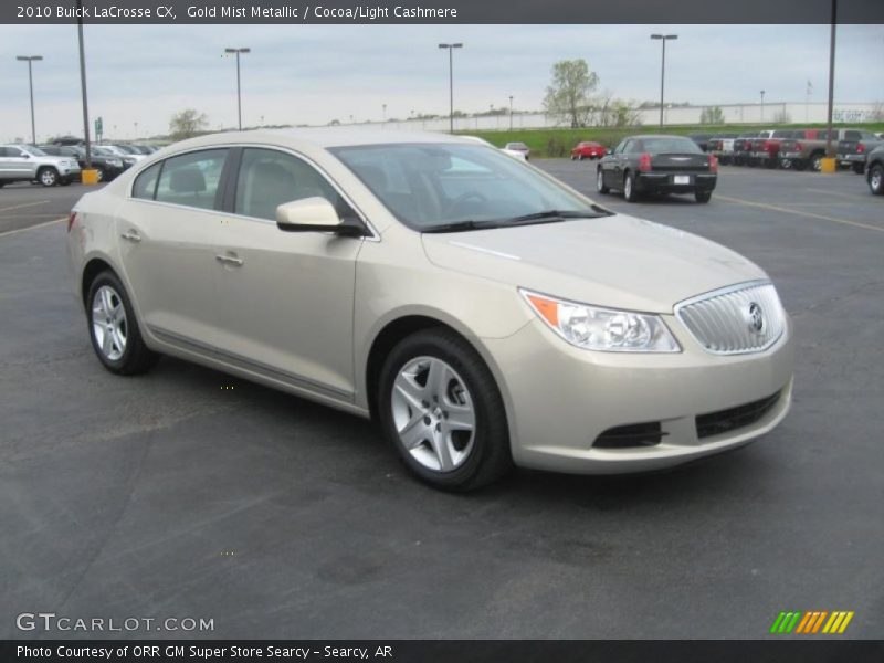 Gold Mist Metallic / Cocoa/Light Cashmere 2010 Buick LaCrosse CX