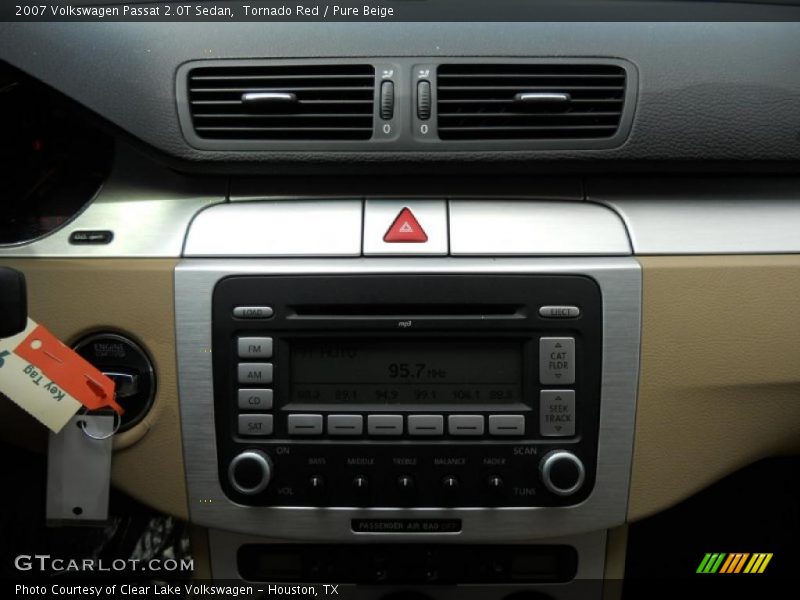 Tornado Red / Pure Beige 2007 Volkswagen Passat 2.0T Sedan