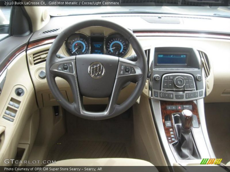 Gold Mist Metallic / Cocoa/Light Cashmere 2010 Buick LaCrosse CX