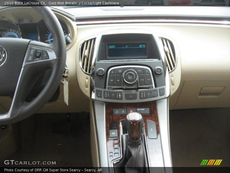 Gold Mist Metallic / Cocoa/Light Cashmere 2010 Buick LaCrosse CX