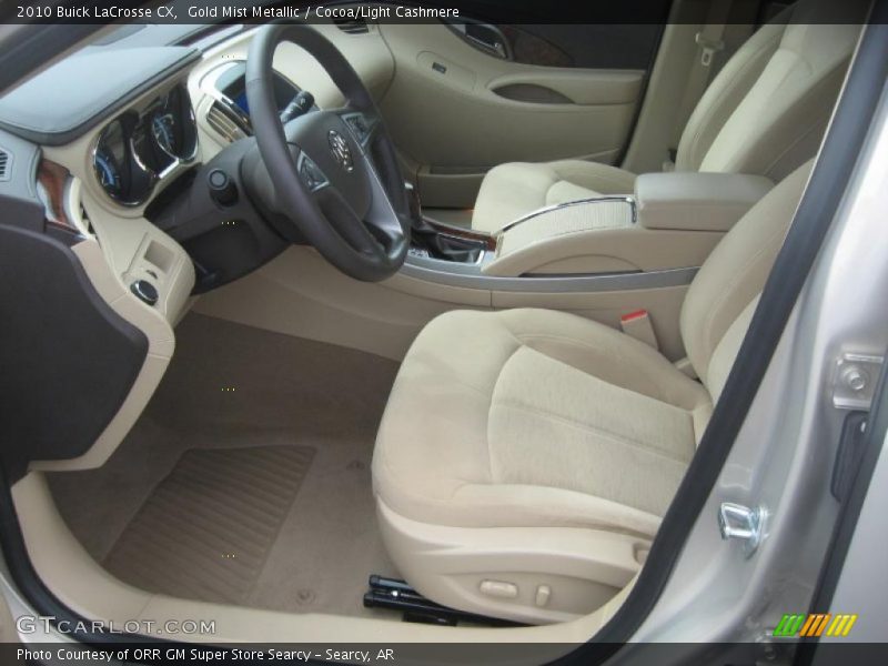 Gold Mist Metallic / Cocoa/Light Cashmere 2010 Buick LaCrosse CX