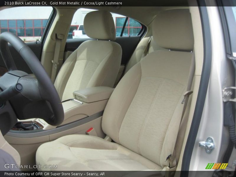 Gold Mist Metallic / Cocoa/Light Cashmere 2010 Buick LaCrosse CX