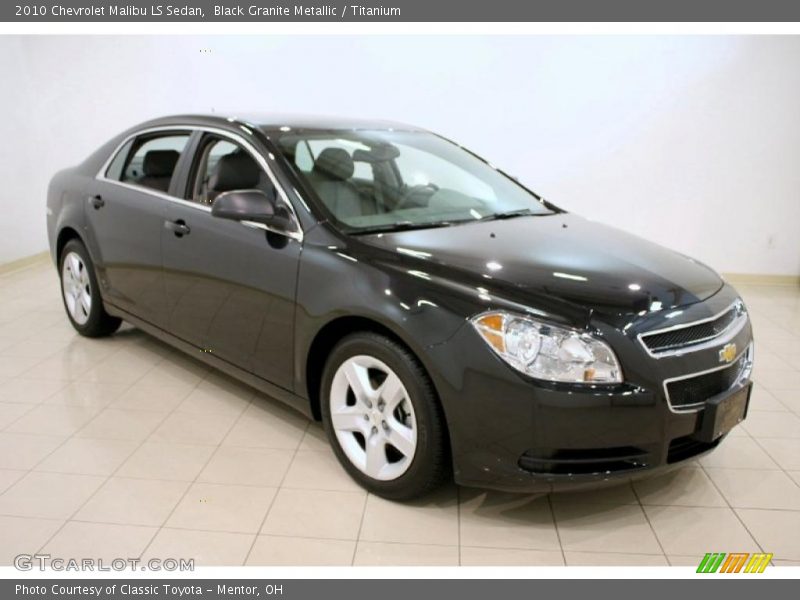 Black Granite Metallic / Titanium 2010 Chevrolet Malibu LS Sedan