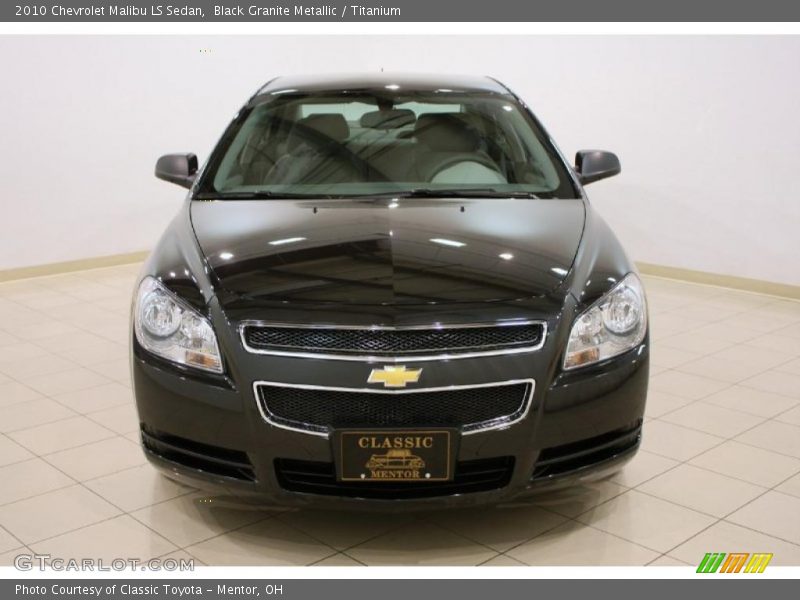 Black Granite Metallic / Titanium 2010 Chevrolet Malibu LS Sedan