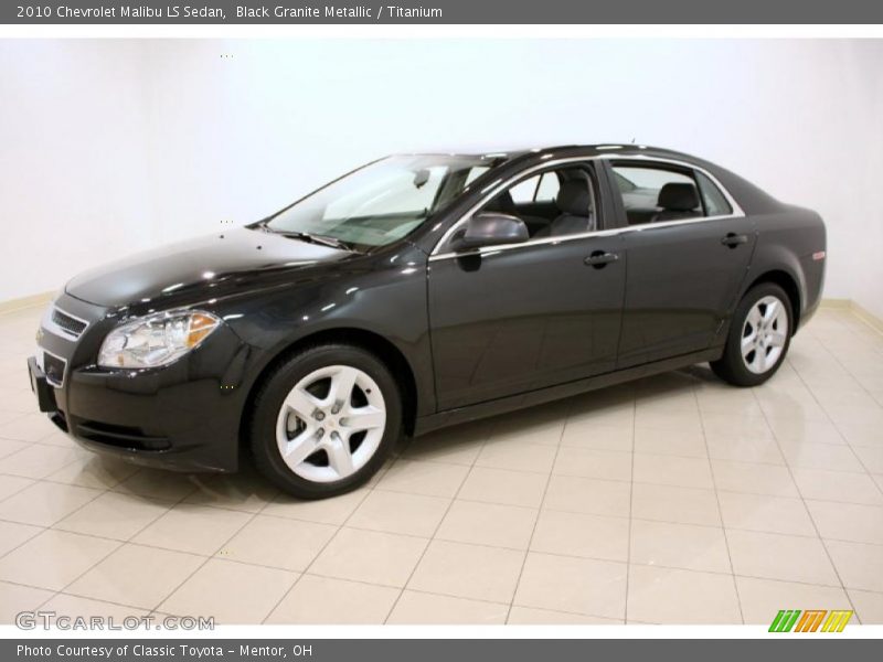 Black Granite Metallic / Titanium 2010 Chevrolet Malibu LS Sedan