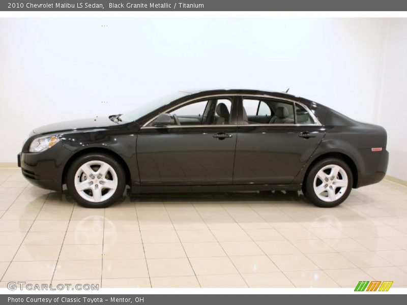 Black Granite Metallic / Titanium 2010 Chevrolet Malibu LS Sedan