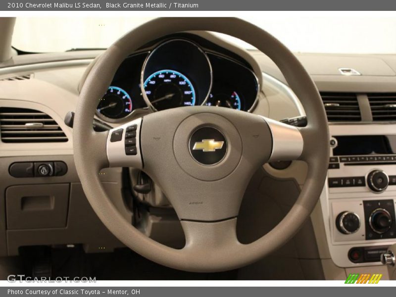 Black Granite Metallic / Titanium 2010 Chevrolet Malibu LS Sedan