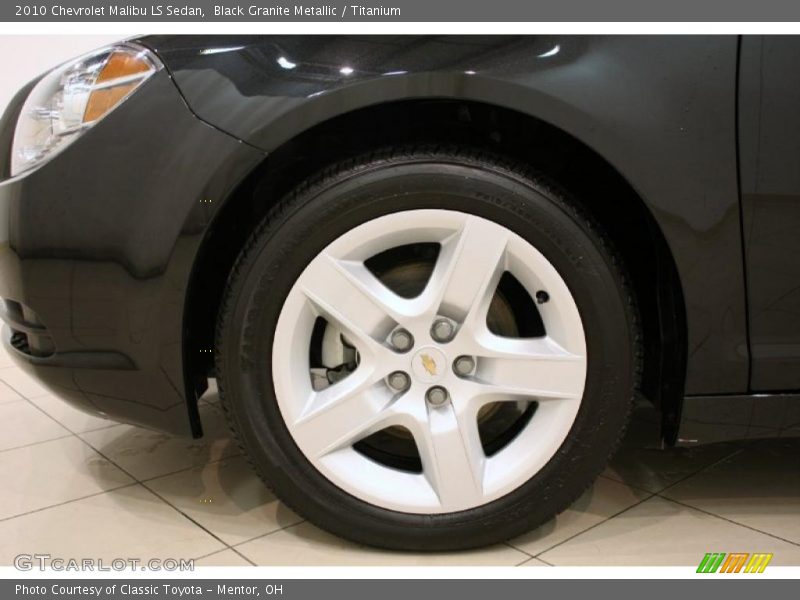 Black Granite Metallic / Titanium 2010 Chevrolet Malibu LS Sedan