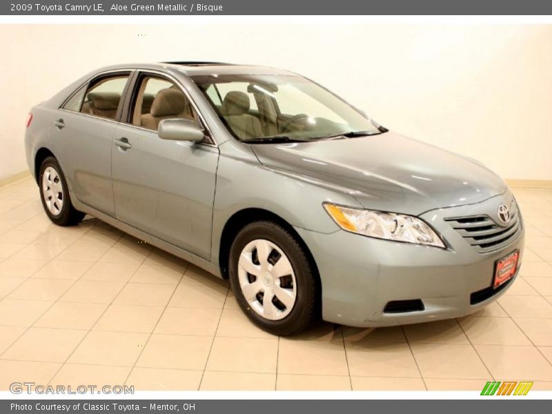 Aloe Green Metallic / Bisque 2009 Toyota Camry LE