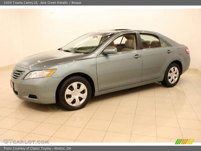 Aloe Green Metallic / Bisque 2009 Toyota Camry LE