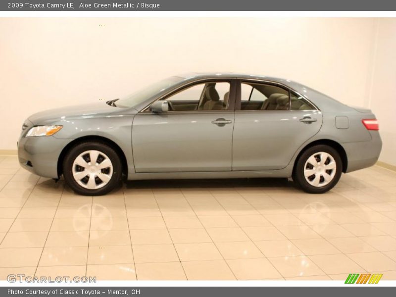 Aloe Green Metallic / Bisque 2009 Toyota Camry LE