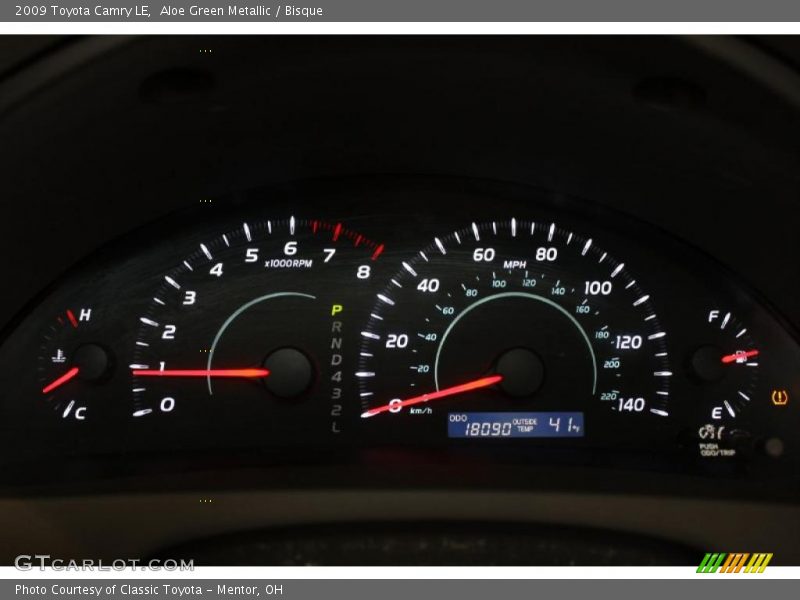 Aloe Green Metallic / Bisque 2009 Toyota Camry LE