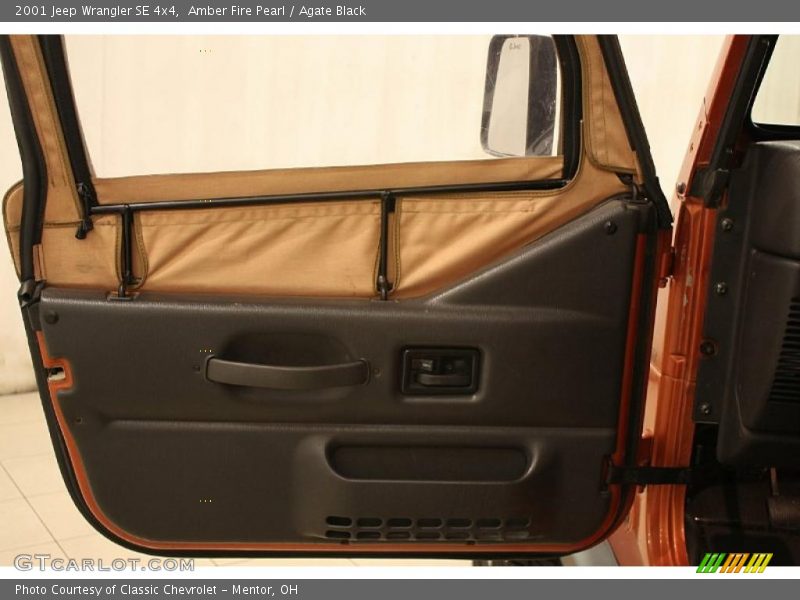 Amber Fire Pearl / Agate Black 2001 Jeep Wrangler SE 4x4