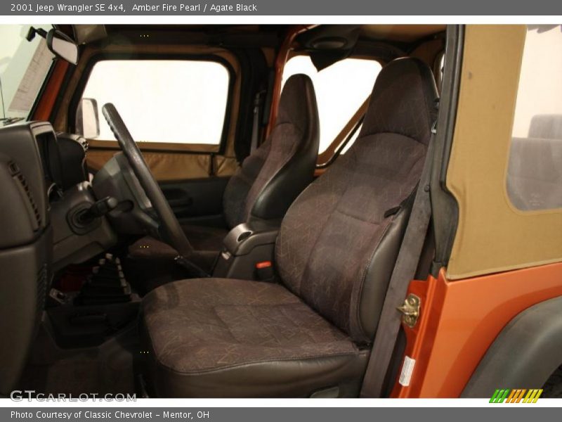 Amber Fire Pearl / Agate Black 2001 Jeep Wrangler SE 4x4