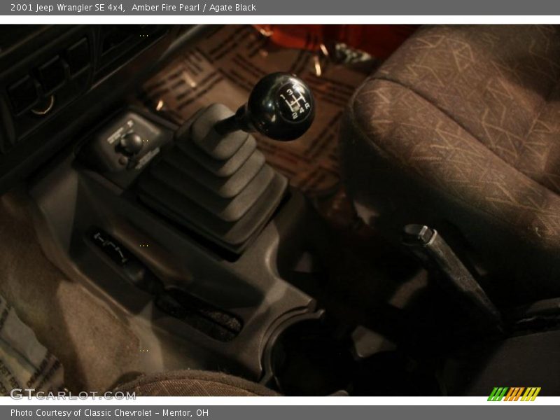 Amber Fire Pearl / Agate Black 2001 Jeep Wrangler SE 4x4
