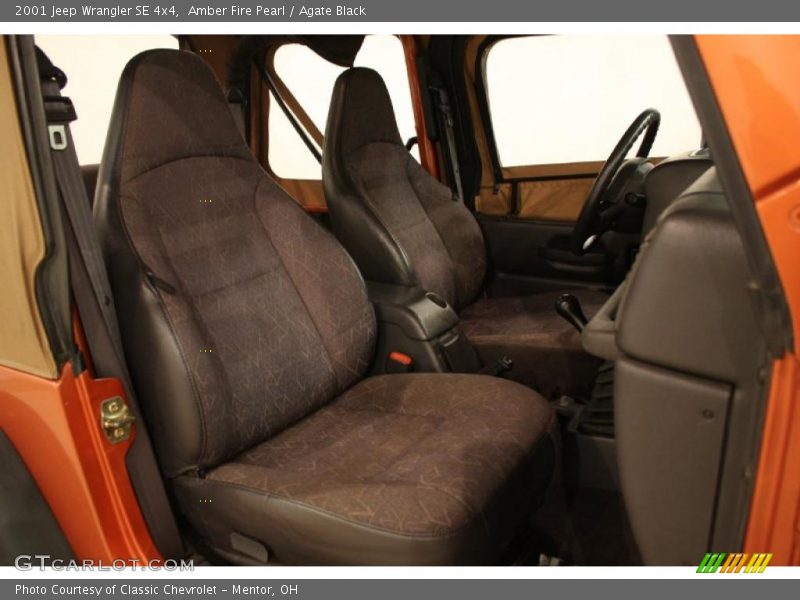 Amber Fire Pearl / Agate Black 2001 Jeep Wrangler SE 4x4