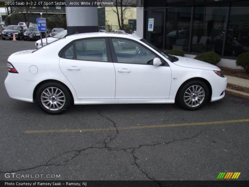 Arctic White / Parchment 2010 Saab 9-3 2.0T Sport Sedan