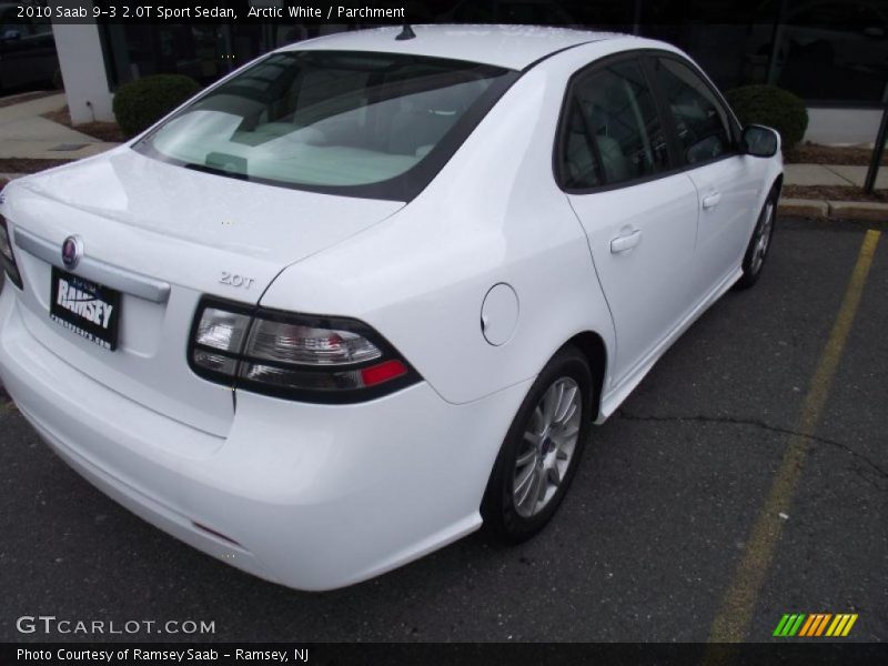 Arctic White / Parchment 2010 Saab 9-3 2.0T Sport Sedan